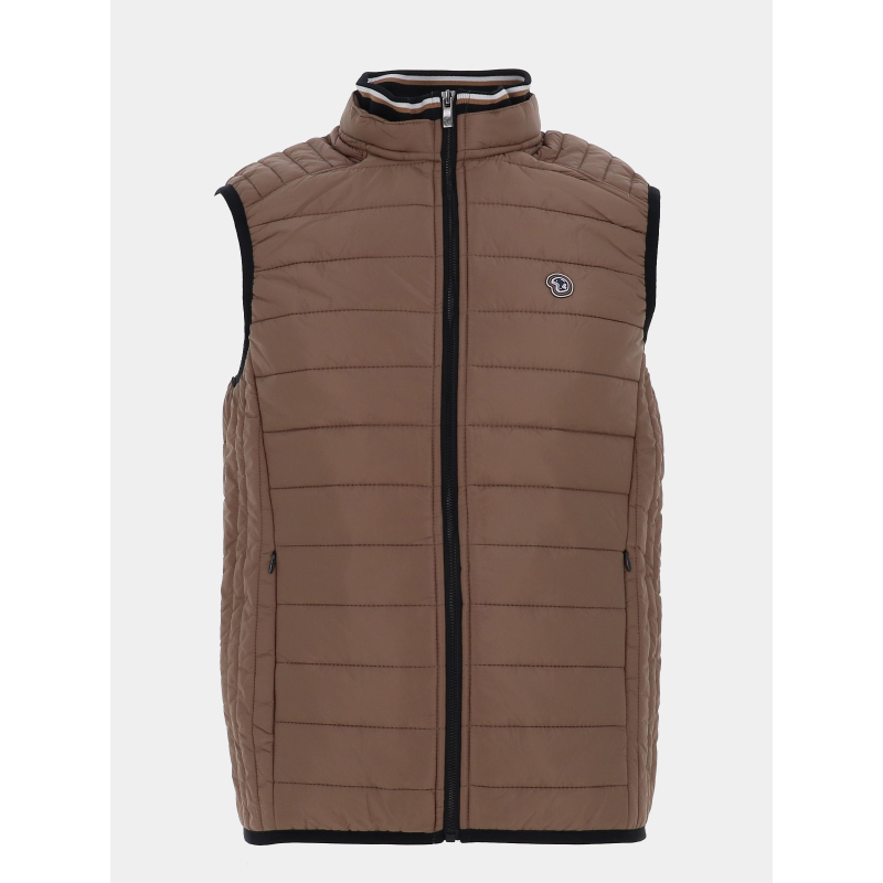 Doudoune sans manche stallone marron homme - Benson & Cherry