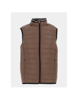 Doudoune sans manche stallone marron homme - Benson & Cherry