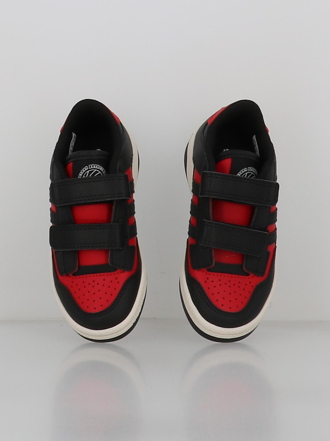 Baskets rapid court cf c rouge et noir enfant - Adidas