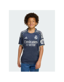Maillot de football real madrid extérieur 25/26 bleu enfant - Adidas