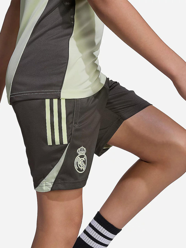 Short d'entrainement de football real madrid 25/26 vert enfant - Adidas