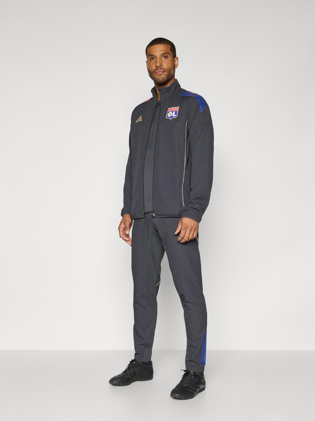 Veste pré-match olympique lyonnais 25 anthracite homme - Adidas