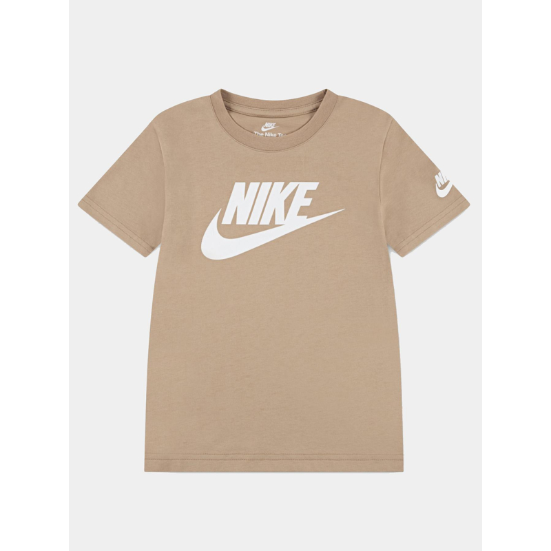 T-shirt à manches courtes futura evergreen beige enfant - Nike