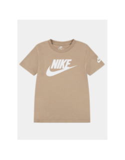 T-shirt à manches courtes futura evergreen beige enfant - Nike