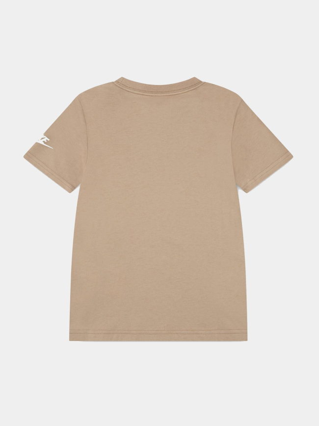 T-shirt à manches courtes futura evergreen beige enfant - Nike