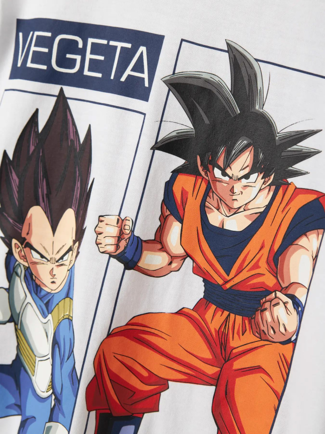 T-shirt nkmjes dbz goku vegeta blanc garçon - Name It