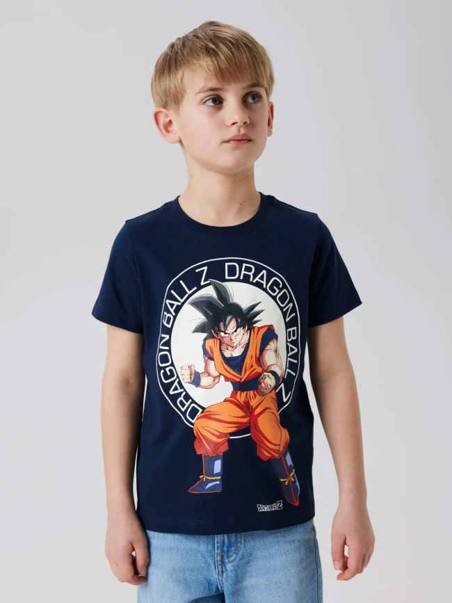 T-shirt nkmjes dragon ball z bleu marine garçon - Name It