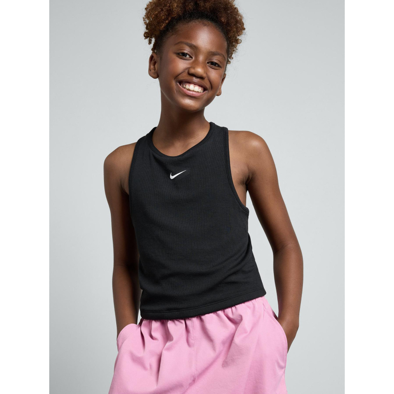 Débardeur côtelé tank dance noir fille - Nike