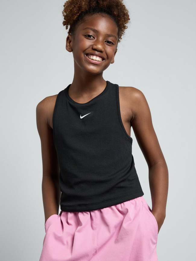 Débardeur côtelé tank dance noir fille - Nike