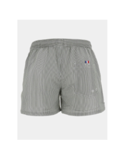 Short de bain rayé surf helsinki kaki et blanc homme - Lagon Bleu