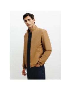 Blouson teddy leger romain beige homme - Izac
