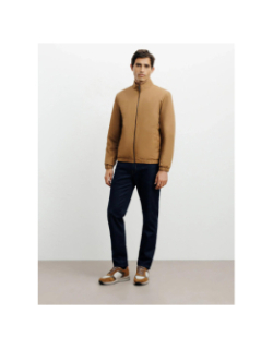 Blouson teddy leger romain beige homme - Izac