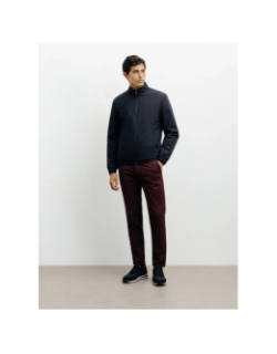 Blouson teddy léger romain bleu marine homme - Izac