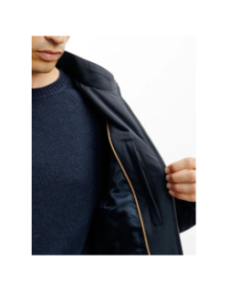 Blouson teddy léger romain bleu marine homme - Izac