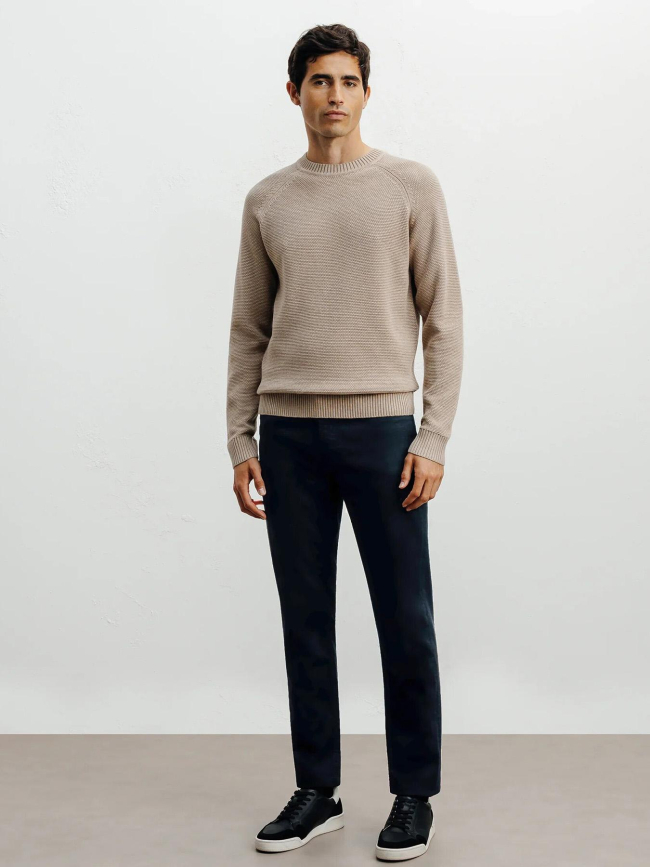 Pull en maille borange beige homme - Izac