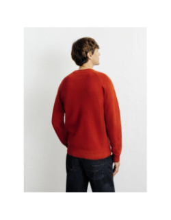 Pull en maille borange rouge homme - Izac