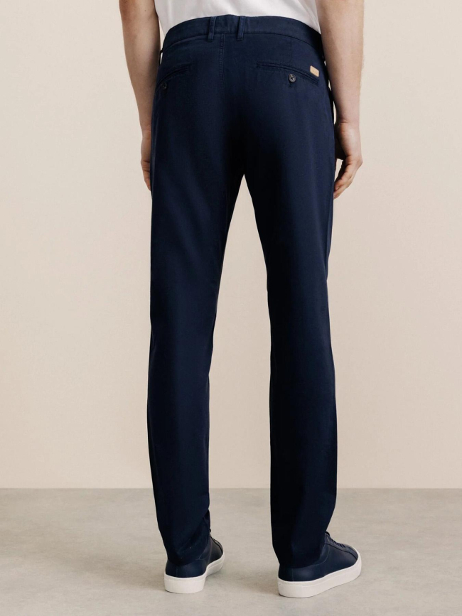 Pantalon chino slim fit palor bleu marine homme - Izac