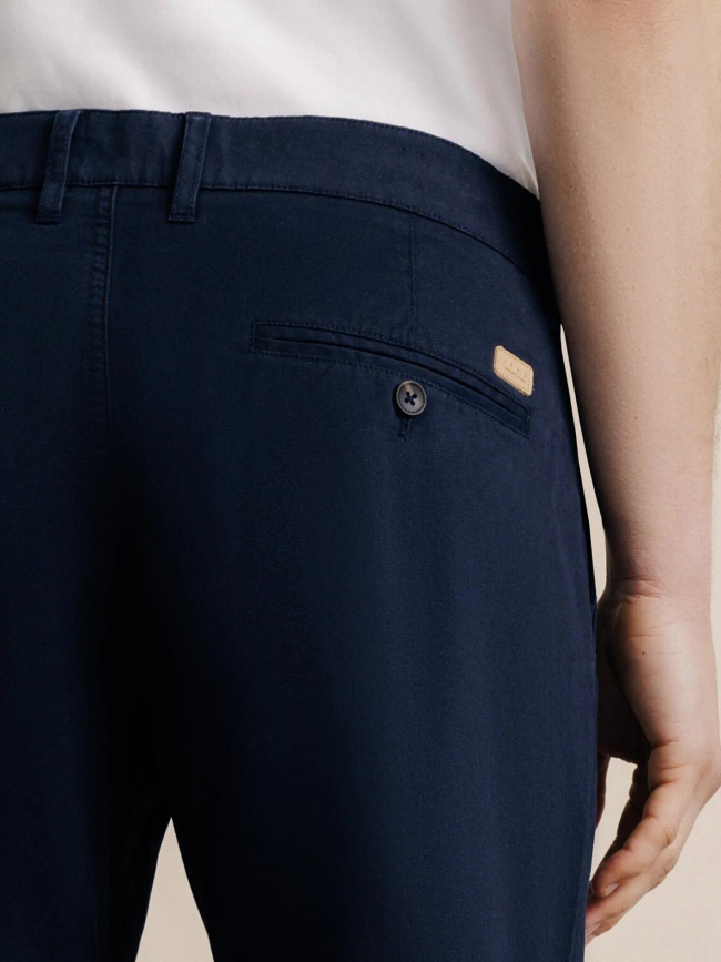 Pantalon chino slim fit palor bleu marine homme - Izac