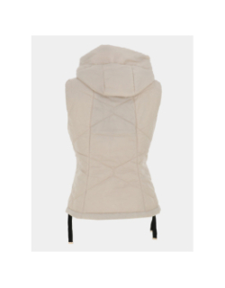 Doudoune sans manche cintrée beige femme - Salsa