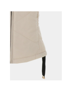 Doudoune sans manche cintrée beige femme - Salsa