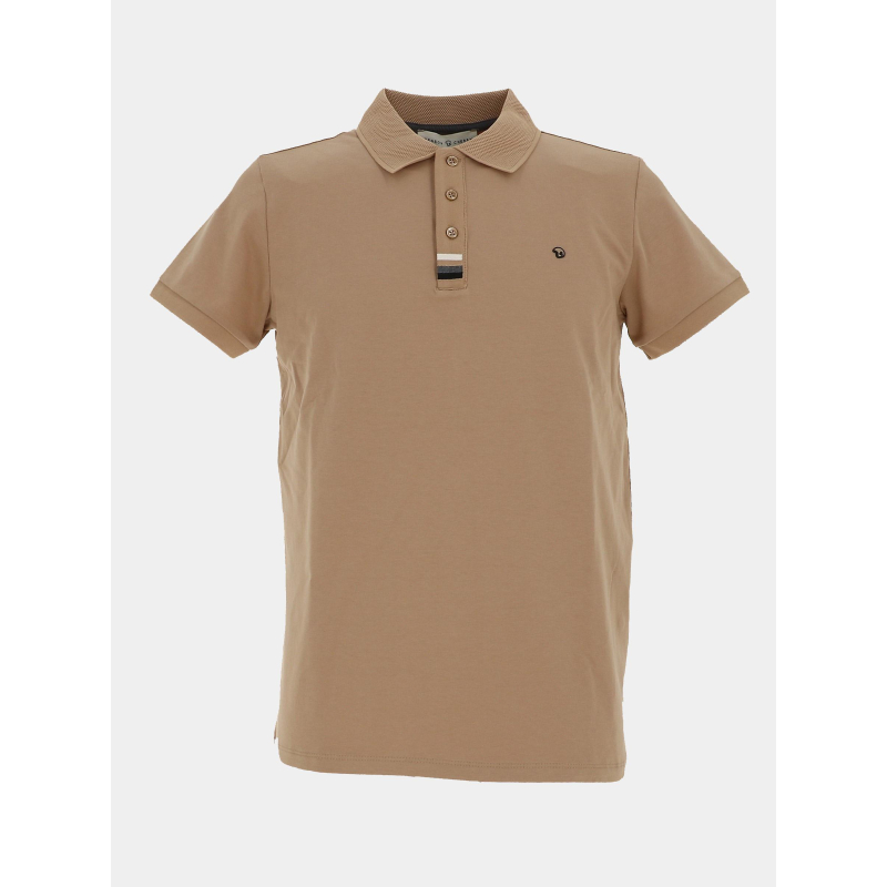 Polo garlic cappuccino marron homme - Benson & Cherry