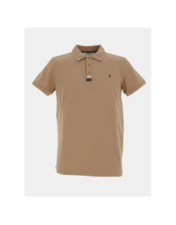 Polo garlic cappuccino marron homme - Benson & Cherry