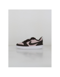 Baskets court borough low recraft gs marron rose enfant - Nike