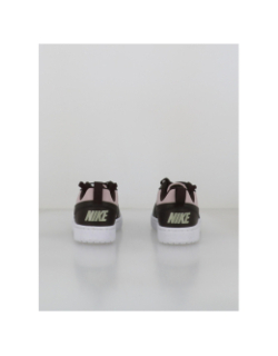Baskets court borough low recraft gs marron rose enfant - Nike