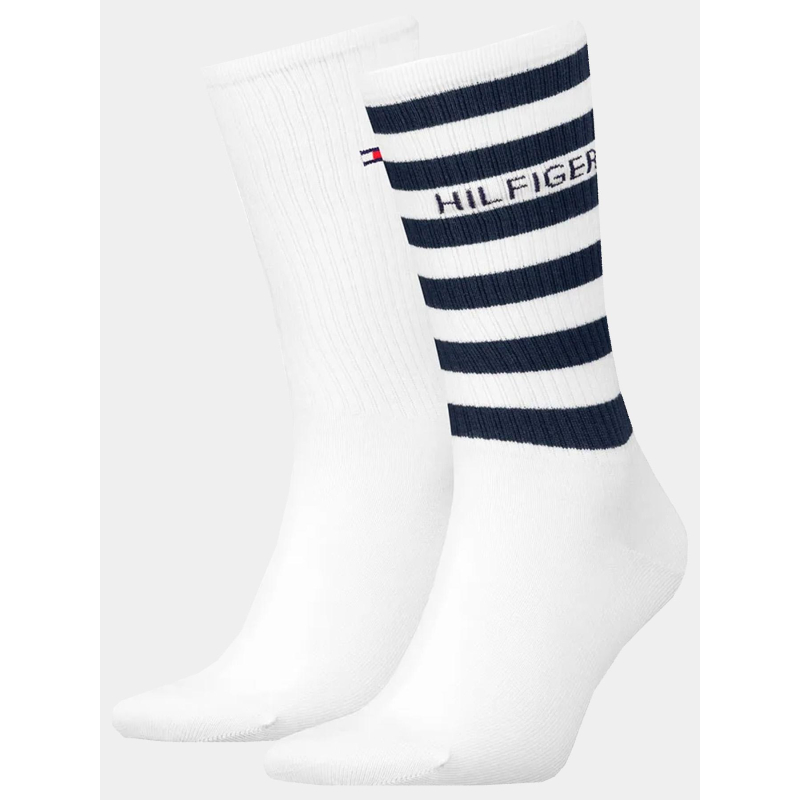 Pack de 2 paires de chaussettes breton stripe blanc homme - Tommy Hilfiger