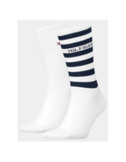 Pack de 2 paires de chaussettes breton stripe blanc homme - Tommy Hilfiger