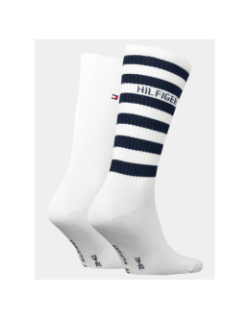 Pack de 2 paires de chaussettes breton stripe blanc homme - Tommy Hilfiger