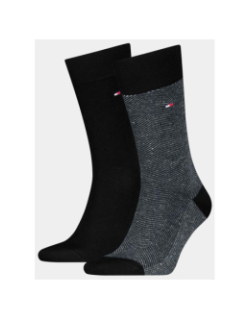 Pack de 2 paires de chaussettes  nappy noir homme -Tommy Hilfiger