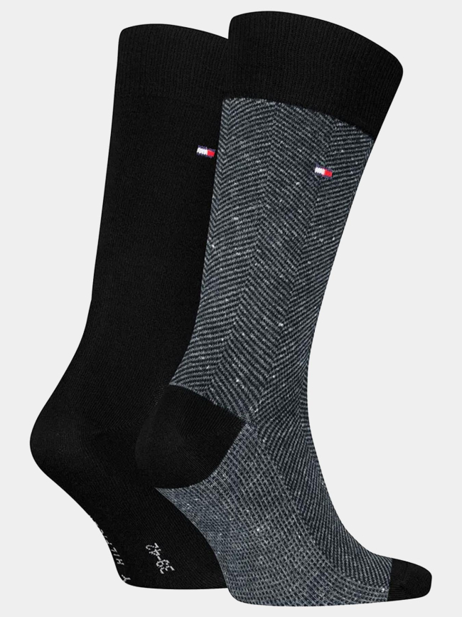 Pack de 2 paires de chaussettes  nappy noir homme -Tommy Hilfiger