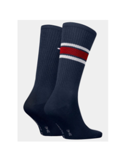 Pack de 2 paires de chaussettes monogram sport bleu homme - Tommy Hilfiger