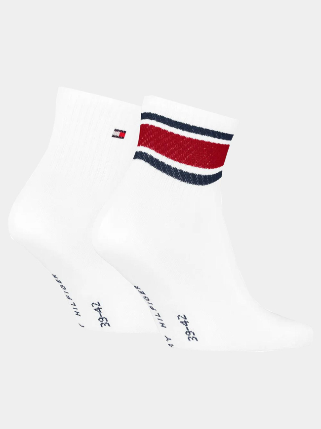 Pack de 2 paires de chaussettes quarter sport blanc homme - Tommy Hilfiger