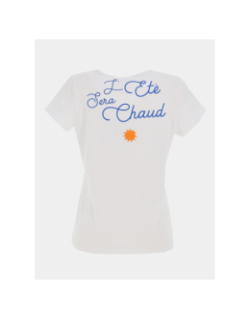 T-shirt à manches courtes pcserima été blanc femme - Pieces