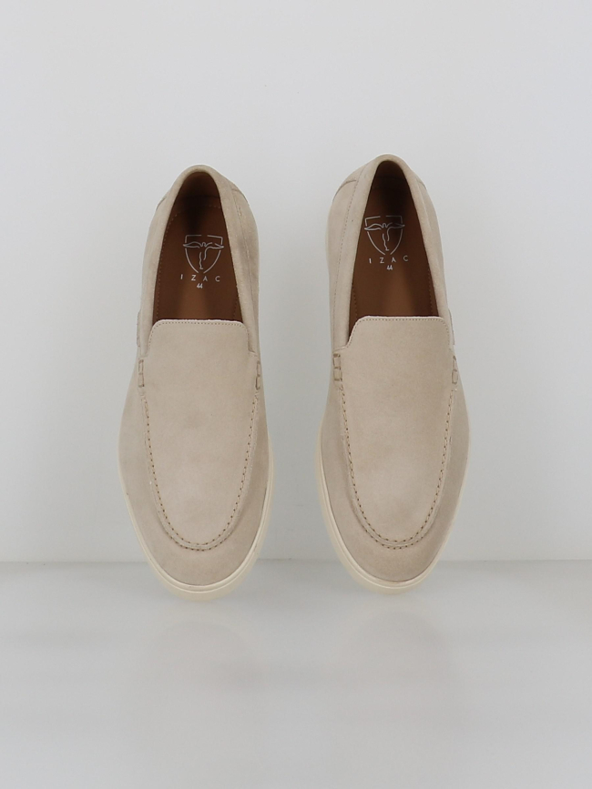 Mocassin en suède emile écru homme - Izac