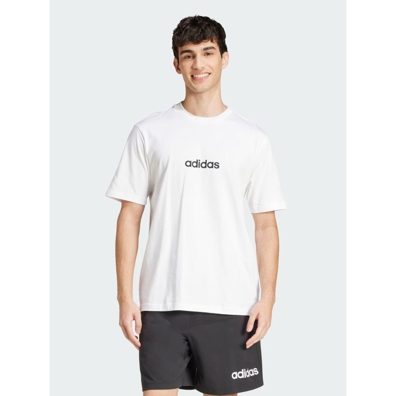 T-shirt à manches courtes m lin sj blanc homme - Adidas