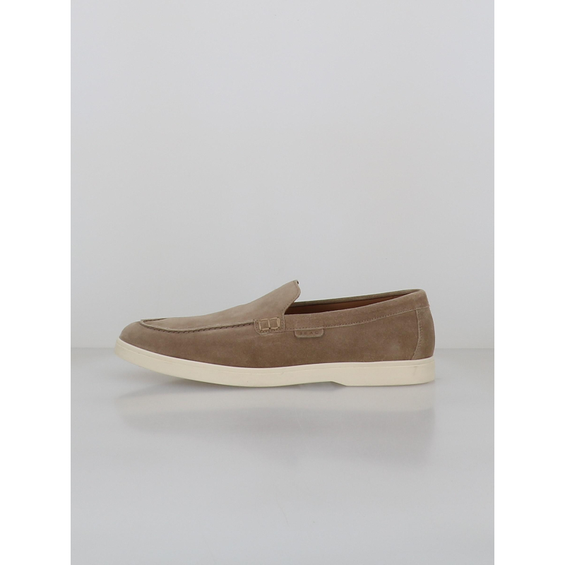 Mocassin en suède emile beige homme - Izac
