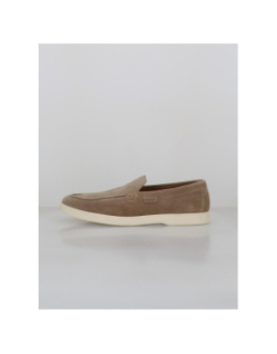 Mocassin en suède emile beige homme - Izac