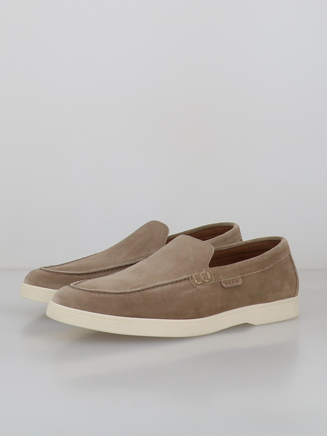Mocassin en suède emile beige homme - Izac