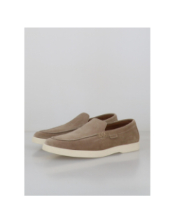 Mocassin en suède emile beige homme - Izac