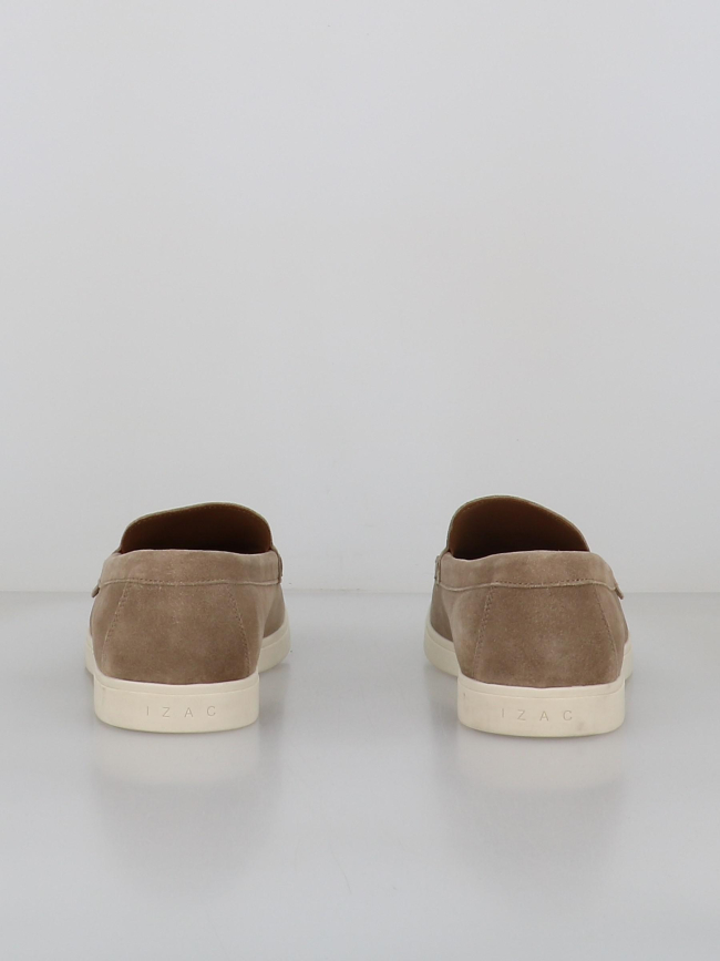 Mocassin en suède emile beige homme - Izac