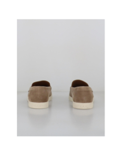 Mocassin en suède emile beige homme - Izac