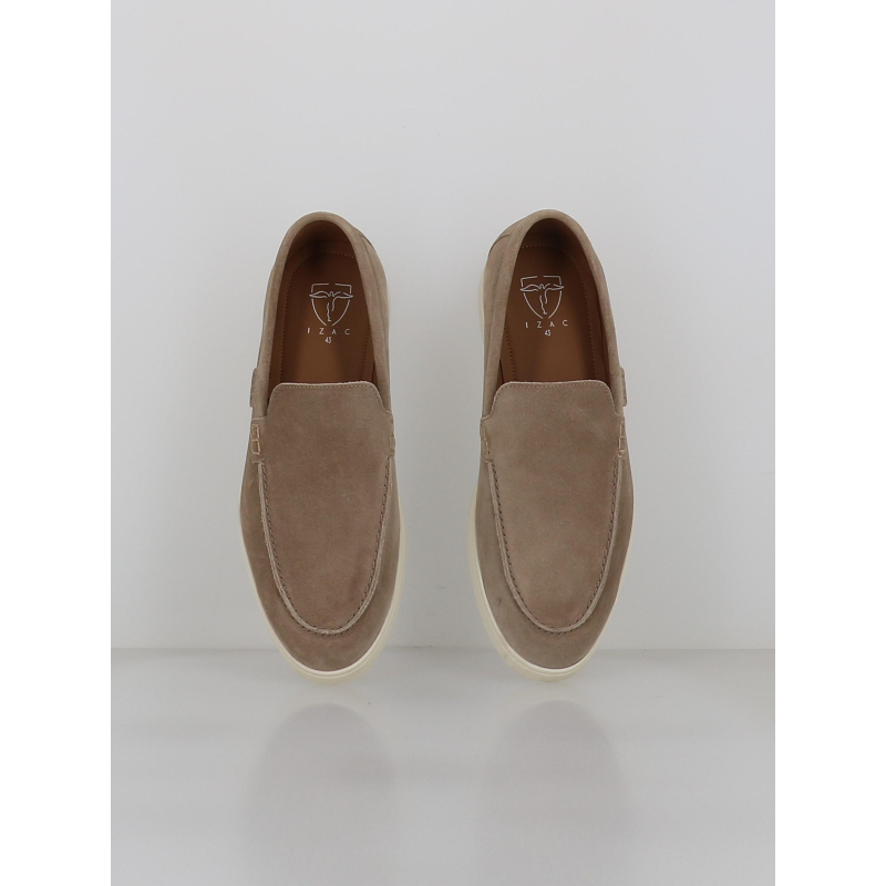 Mocassin en suède emile beige homme Izac| wimod