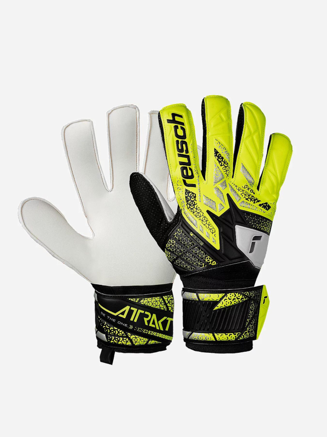 Gants de gardien de but attrakt solid fluo enfant - Reusch