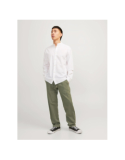 Pantalon en lin kane hybrid kaki homme - Jack & Jones