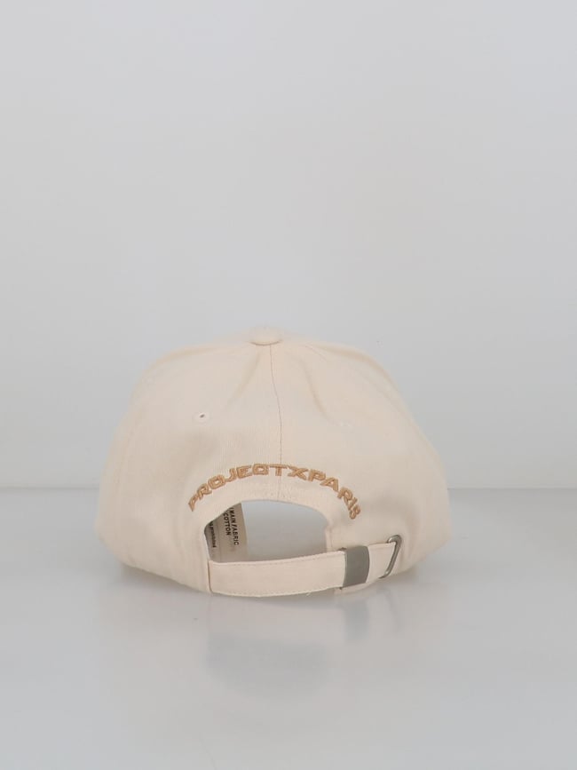 Casquette logo brodé beige homme - Project X Paris