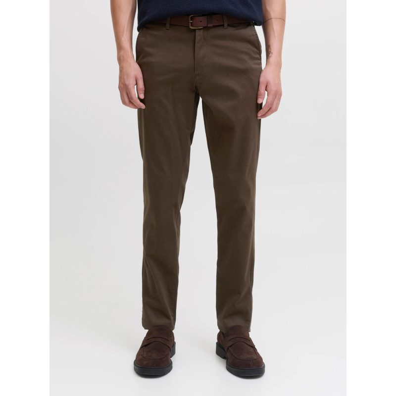 Pantalon slim marco bowie marron homme - Jack & Jones