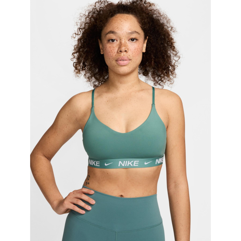 Brassière de sport dri-fit indy vert femme - Nike